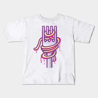 Pasta Fork Kids T-Shirt